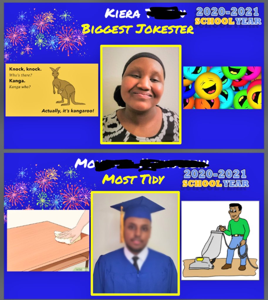 JohnLewisPACE's tweet photo. Had a great time at our Virtual Cat B Moving On Ceremony honoring &amp;celebrating all of our @LewisLancers Cat B grads! Especially going to miss these PACErs as they move on to @PulleyCenter and beyond! 🎓🎈⭐💙💛 @LancersUnified @JohnLewisHSFCPS @Yikes_its_Sikes @fcpsnews @FCPSR3 https://t.co/qp76vIDQ2I