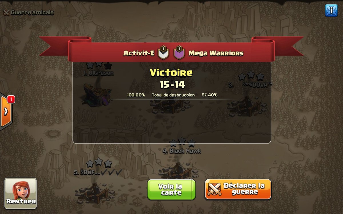 🔰 Stephanie Championship
⚔️ Round of 16 - Qualifier

15 @ActiVitE_eSport
🆚
14 <a href="/EsMegaempire/">MegaEmpire_eS</a> 

Congratulations! 💯
Our #ClashOfClans team performs well and advances to the Quarter-Finals of Group 2 🔥

#aVe
