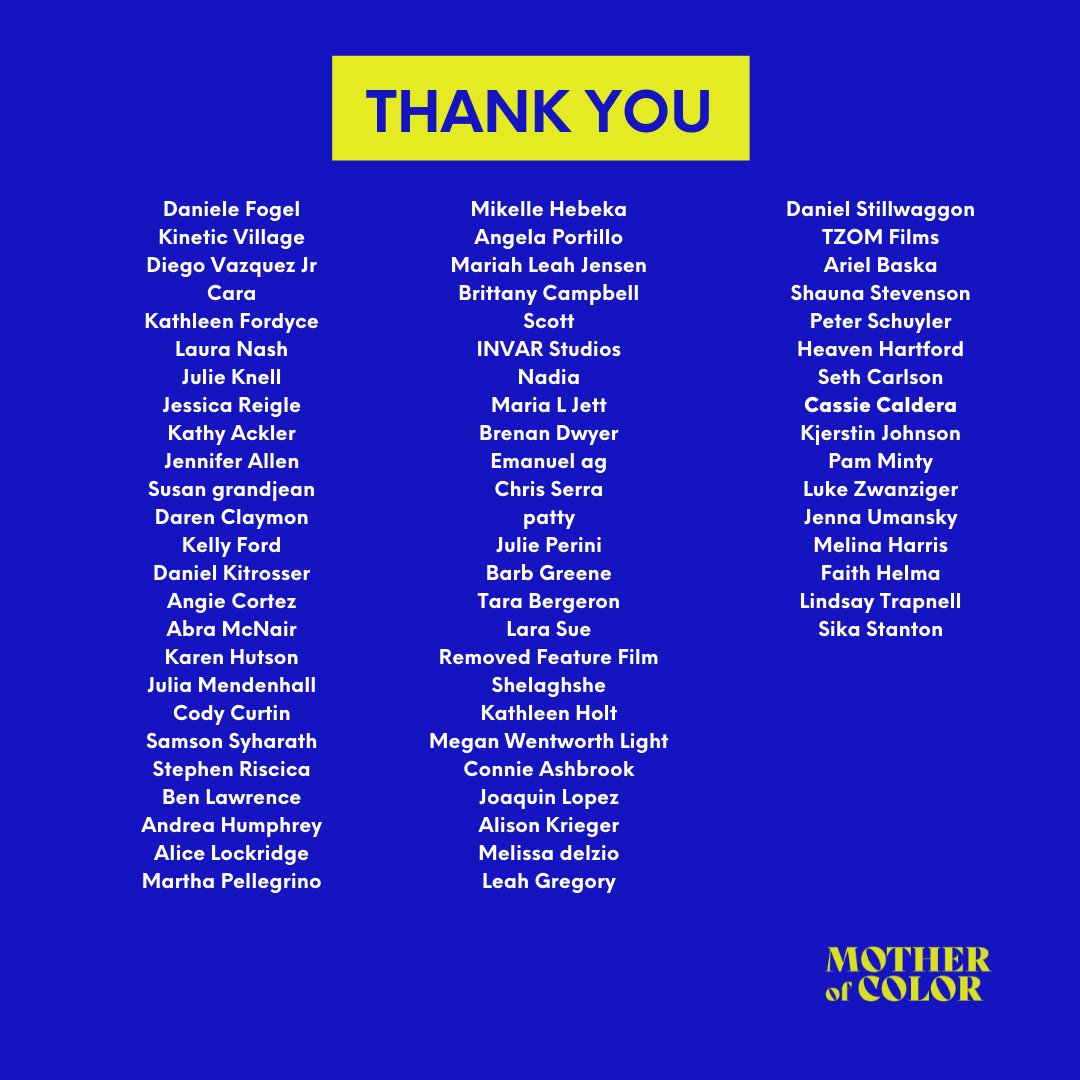 motherofcolor's tweet photo. WOW. Thank you to the 304 backers of our #MotherofColor @kickstarter! We knew this would be a community effort to make this film a reality and are in still in awe at everyone's generosity. 

If you haven't donated yet, chip in here: https://t.co/jShfv5rMfL https://t.co/rU6XtCFhGN
