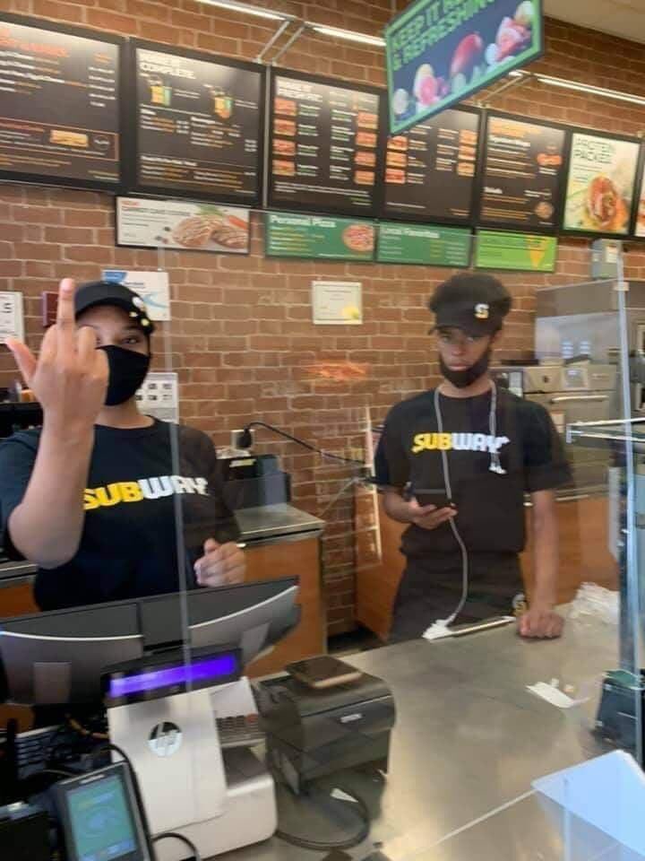 FawnMacMT's tweet photo. Hummmm ~ Customer Service - Company Representation ~ I’d Say Someone Wasn’t Raised Right OR Parents Must Be So Proud …. NOT ~
@SUBWAY @wwtcorp @gregkellyusa #KAG #SnowFlakes #GOP #AccountabilityMatters #Ethics #Character #WeThePeople #FightForAmerica #GodBlessAmerica #NoExecuses https://t.co/z5aghH3LSZ