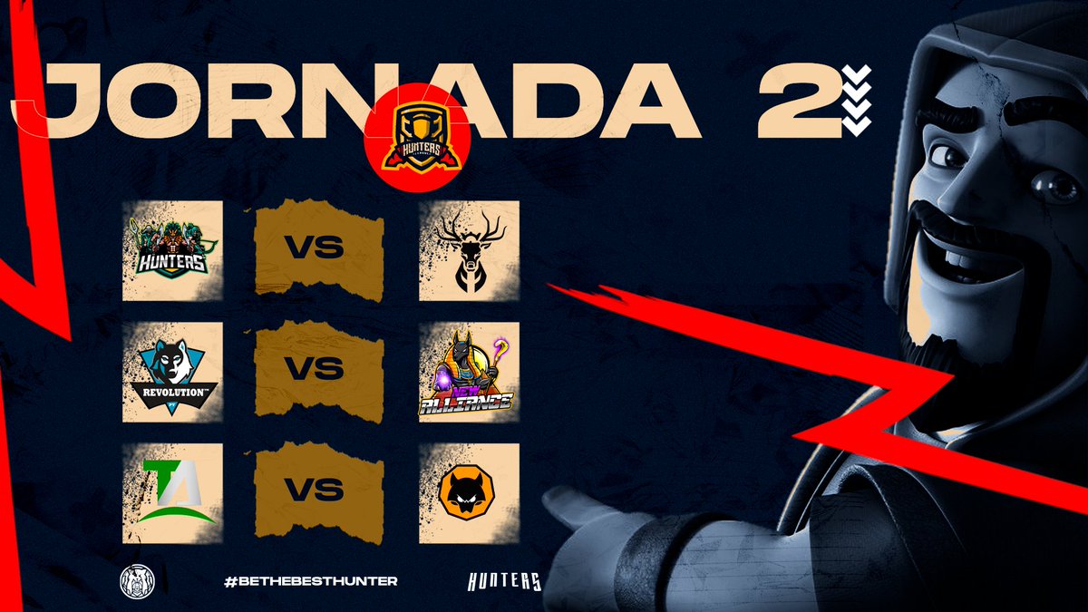KharMA (@davidrodrguez__) on Twitter photo #ClashRoyale👑 | MATCHDAY
🔥2 Jornada🔥 #GrupoC
⚔| @HuntersOF_ (WIN)
⚔| <a href="/RevolutionPy/">Revolution™ PY</a> 🆚️ <a href="/NewAlliance_GG/">New Alliance</a>
⏰| 18:00🇲🇽
⚔| @TeamAsgard_GG 🆚️ @Wolves_GamingGG
⏰| 21:00🇲🇽
🔺️ ¿Quienes Lograran Ganar?
#BeTheBestHunters #ClashRoyale👑 | MATCHDAY
🔥2 Jornada🔥 #GrupoC
⚔| @HuntersOF_ (WIN)
⚔| <a href="/RevolutionPy/">Revolution™ PY</a> 🆚️ <a href="/NewAlliance_GG/">New Alliance</a>
⏰| 18:00🇲🇽
⚔| @TeamAsgard_GG 🆚️ @Wolves_GamingGG
⏰| 21:00🇲🇽
🔺️ ¿Quienes Lograran Ganar?
#BeTheBestHunters