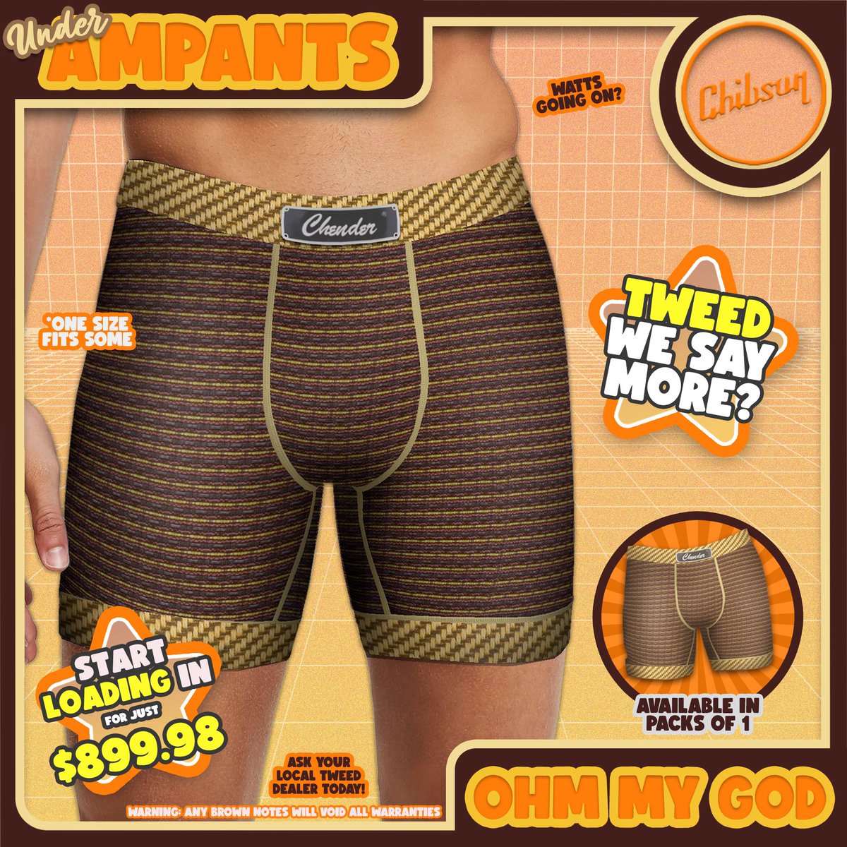 ChibsonUSA's tweet photo. Don’t Sell Yourself Shorts
#chibson #chibsunday #guitarmemes #guitarjokes #guitarist #guitarplayer #guitaramp #tweed #tweedamp #chender #guitarporn #guitarsdaily #guitarrepair #gearnerd #gearporn #gearybusey #luthier #boxers #boxerbriefs #onlyachibsonisgoodenough https://t.co/tpSRVeuQof