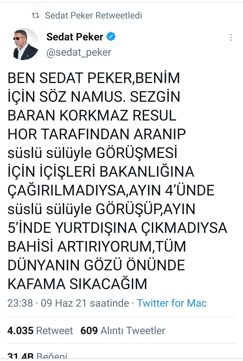 istanbulwriter2's tweet photo. -Demirören'in Ziraat Bankası'na teminat olarak verdiği arsa imardan çıktı. Artık teminatı yok.Paraları yurtdışına kaçırmadan yakalayın.

-SBK Soylu'nun yanına gitmediyse kafama sıkarım.
@sedat_peker

#ErdoğanTürkiyeDeğildir
#AçOlanlarıSizDoyurun
#YETER
Erkan Baş
#Arabafiyatları https://t.co/JuL9cT8JGe