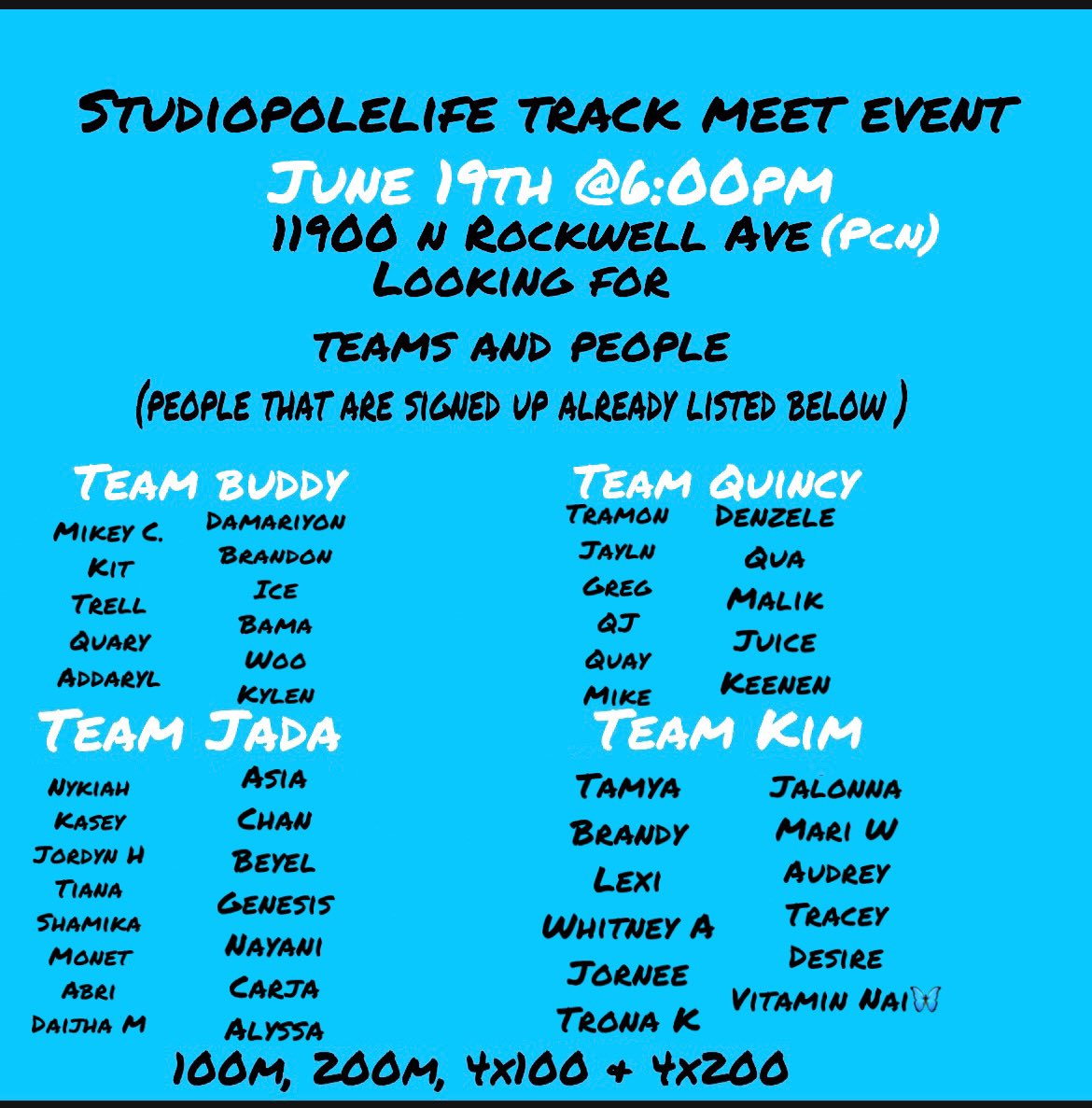 JadaaDoss's tweet photo. Updated runner list:
👀👀👀🚨🚨 https://t.co/bRd9oTXLJ9