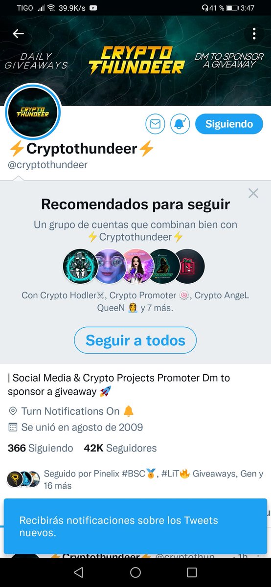 Carlos84510's tweet photo. @mundo10cruz @cryptothundeer Listo brouuu ojala ganar suerte a todos https://t.co/hrruQU3zlV