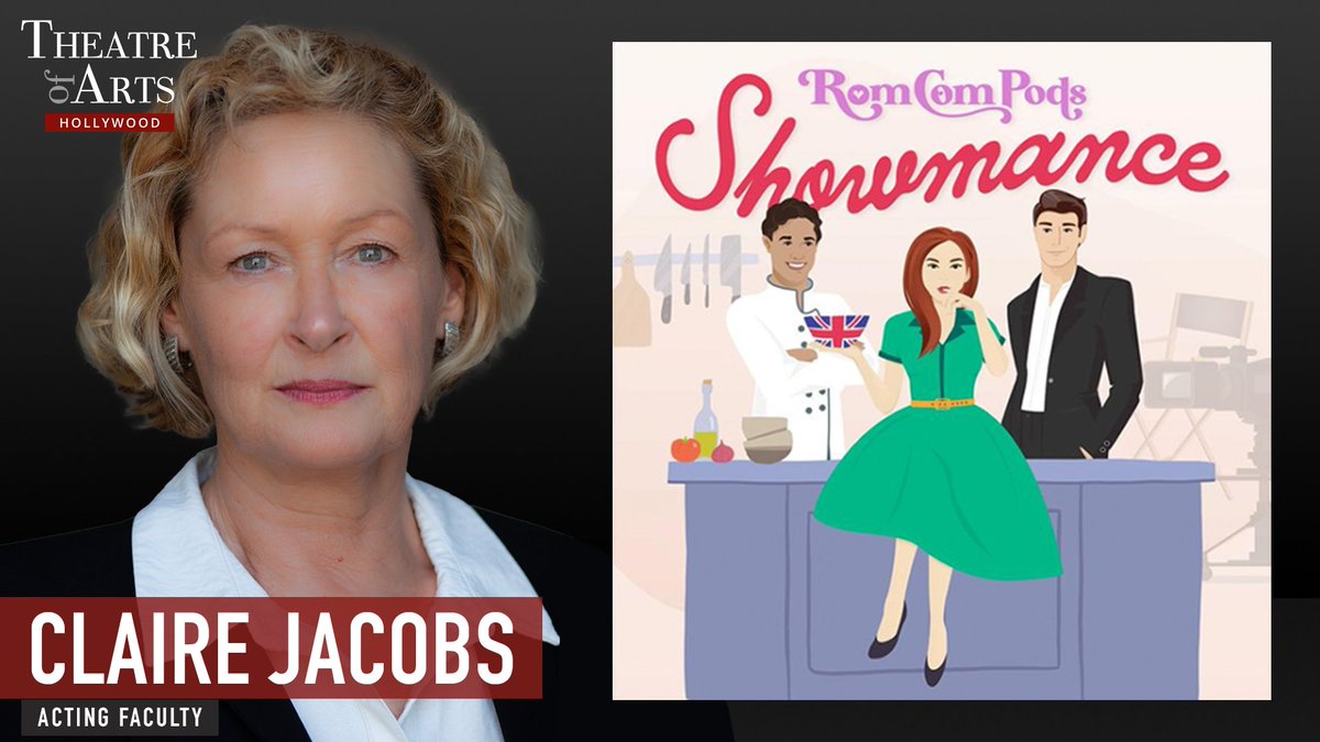 TheatreofArts's tweet photo. Don't miss TOA's own Claire Jacobs as Birdie the madcap Brit in SHOWMANCE by @RomComPods! Out now on Apple Podcasts, Spotify, etc. #TOAFaculty #PodcastActing ππ§π»π€© https://t.co/kOWn9bPA0S