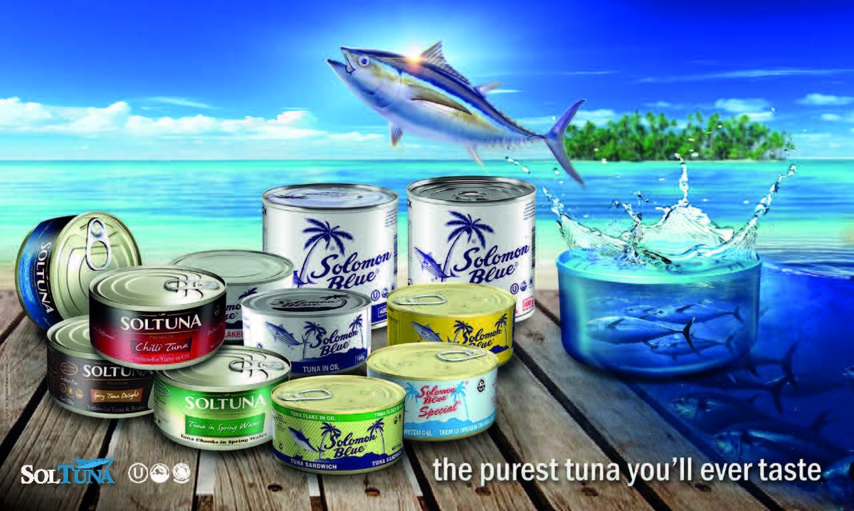 pti_nz's tweet photo. Freshest, tastiest canned tuna in the world? That would be #SolTuna from #SolomonIslands distributed by #AshonVentures at this year's #FineFoodNZ trade show and supported by #PacificTradeInvest https://t.co/2PbbilirMm