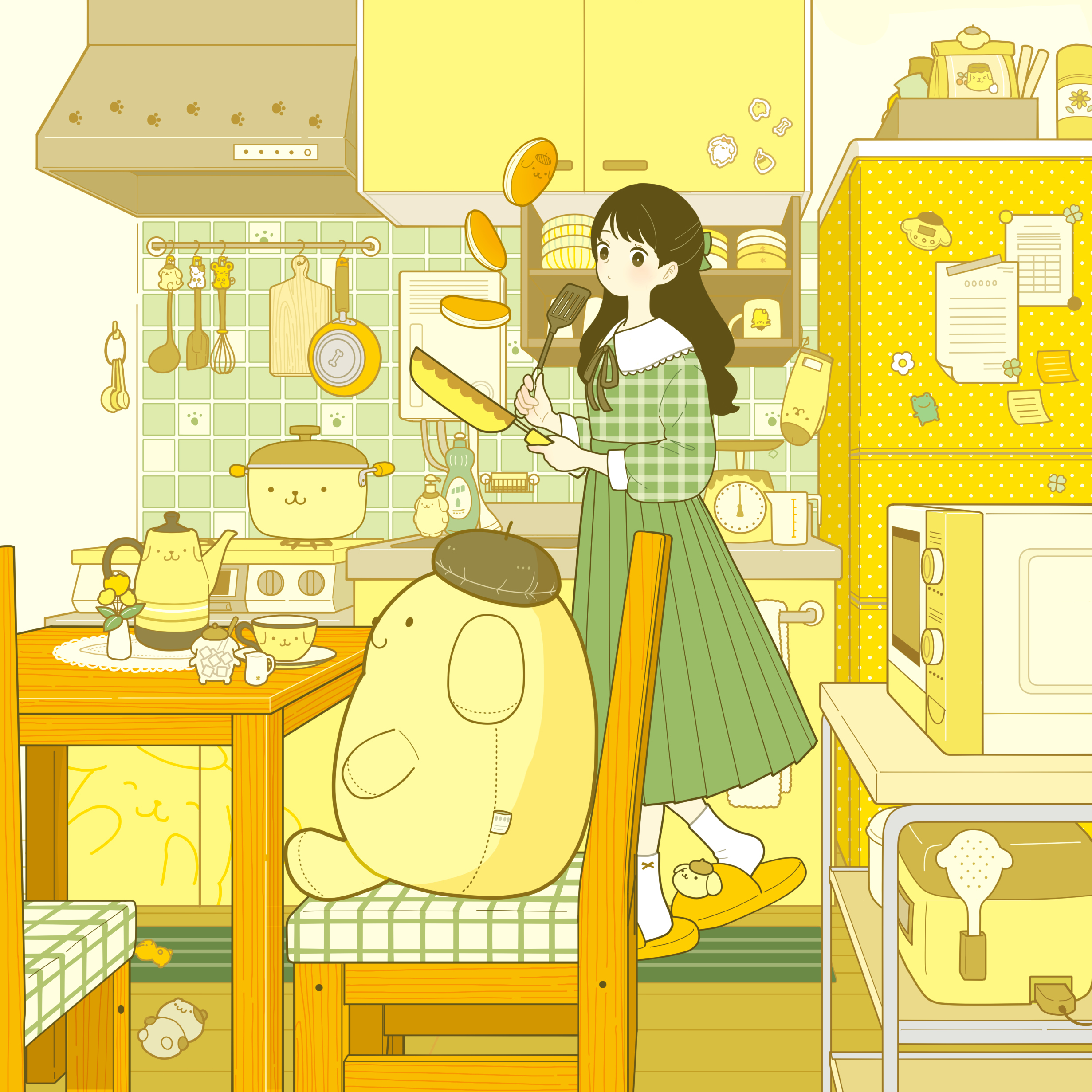 ラスト 希少 台湾限定 ABC cooking Studio ポムポムプリン 日台友好】台湾ABC Cooking Studio限定！7/1～8/31「布丁狗的