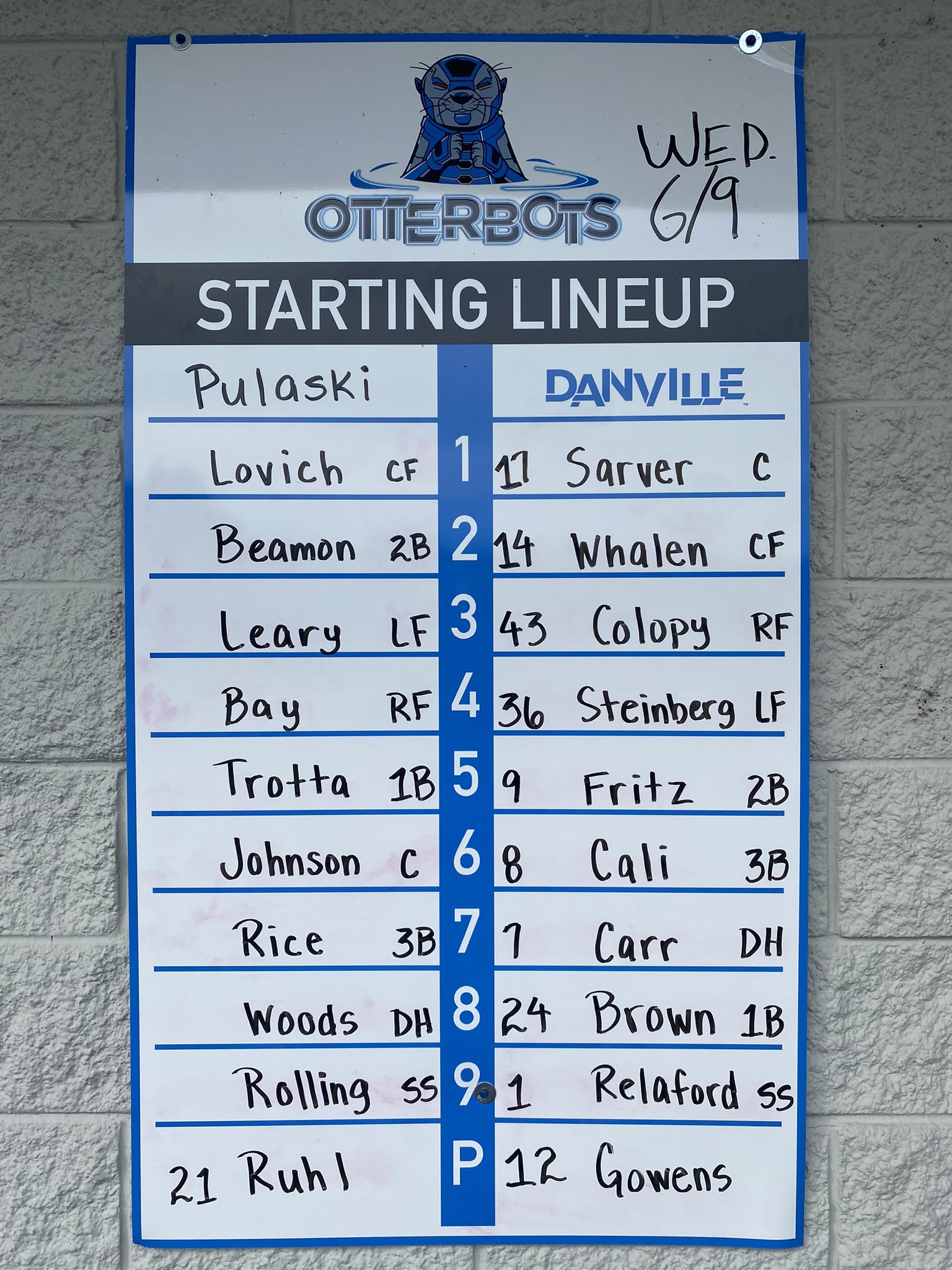 DANVILLE OTTERBOTS on Twitter "Sun is shining, beer is pouring, Jesse