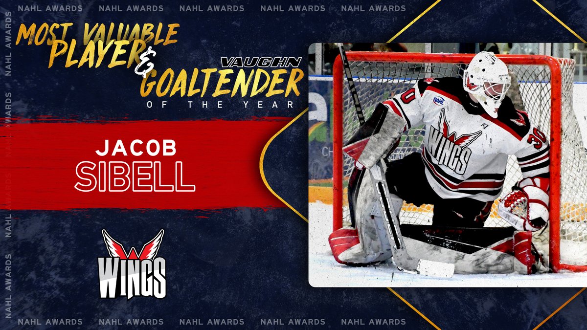 2020-21 #NAHL Most Valuable Player and <a href="/VaughnHockey/">Vaughn Custom Sports</a> Goaltender of the Year: Jacob Sibell <a href="/AberdeenWings/">Aberdeen Wings</a> nahl.com/news/story.cfm…