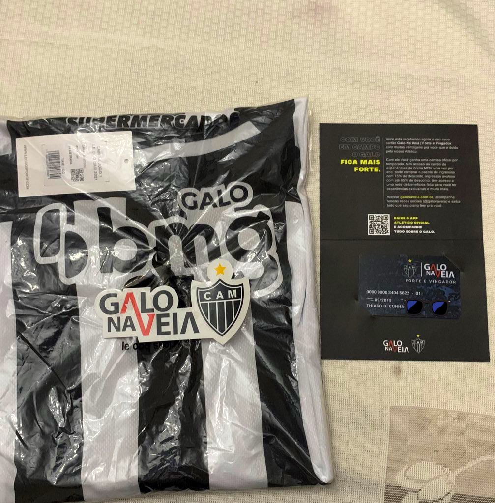 Thiagodcunha's tweet photo. Chegou a Braba. ObriGalo Galo @GaloNaVeia #GNVForteEVingador  #TrajeDeLuta https://t.co/bDQQtFERmC
