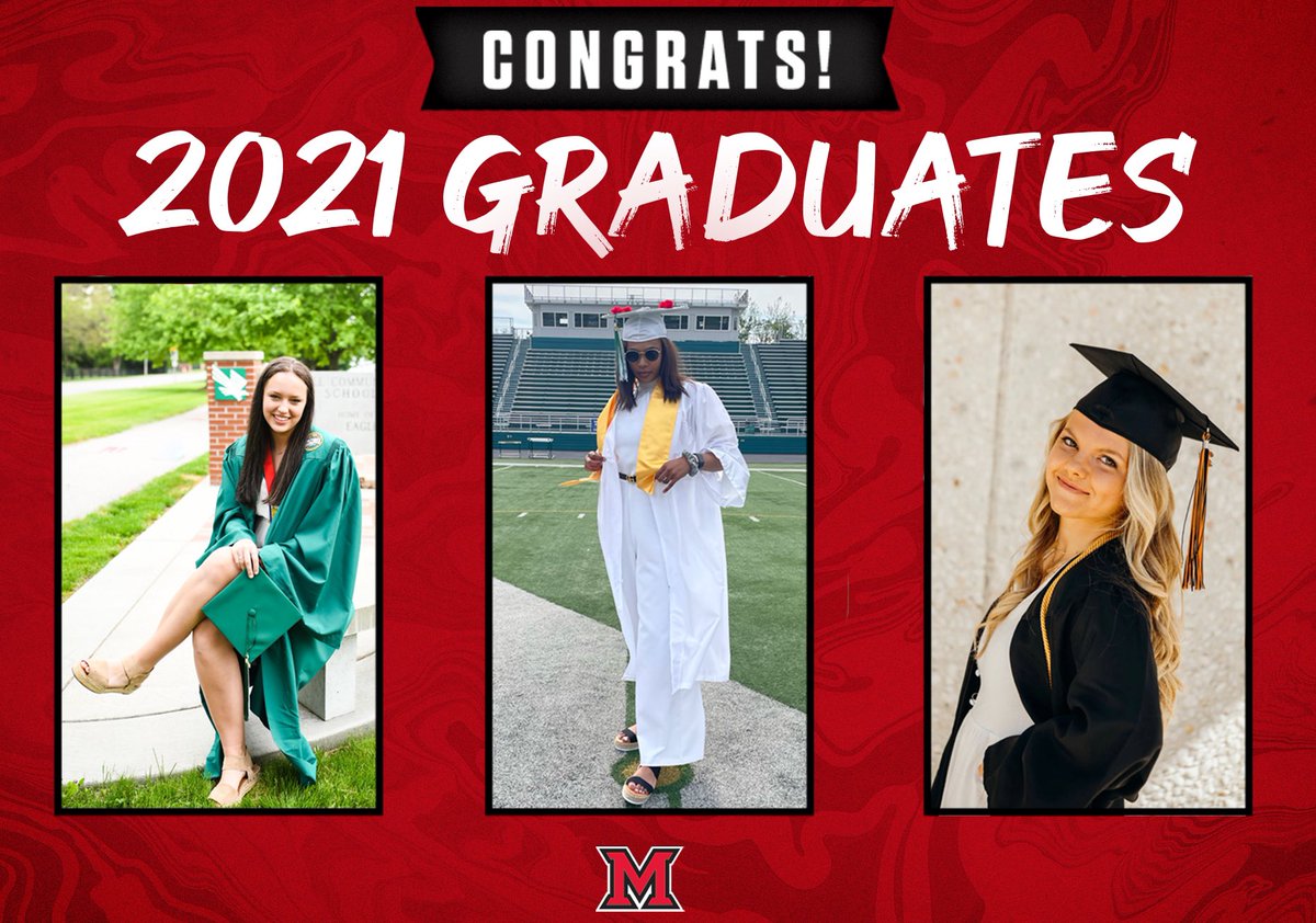 MiamiOH_WBB's tweet photo. Congrats to our graduates, @katey_richason, Maddi and @Ivy_wolf4! 🎓 We can’t wait to get you all on campus soon! #RiseUpRedHawks #MiamiClassof2025 https://t.co/GyS7kYCqIY