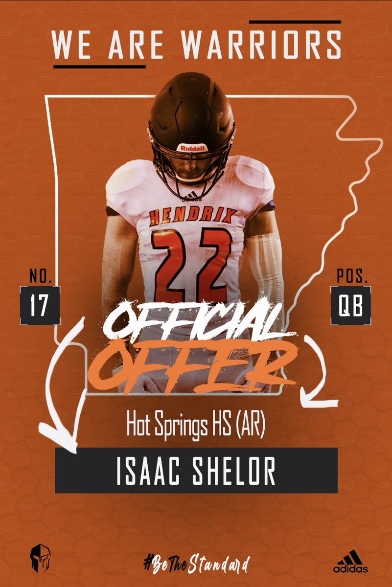 isaac_shelor's tweet photo. Thankful to receive my third offer from @HendrixFootball and @RussHeidiSLC    ⚫️🟠⚫️ @CoachDBurnett @CoachRob_OC https://t.co/pvRh8dC1ri