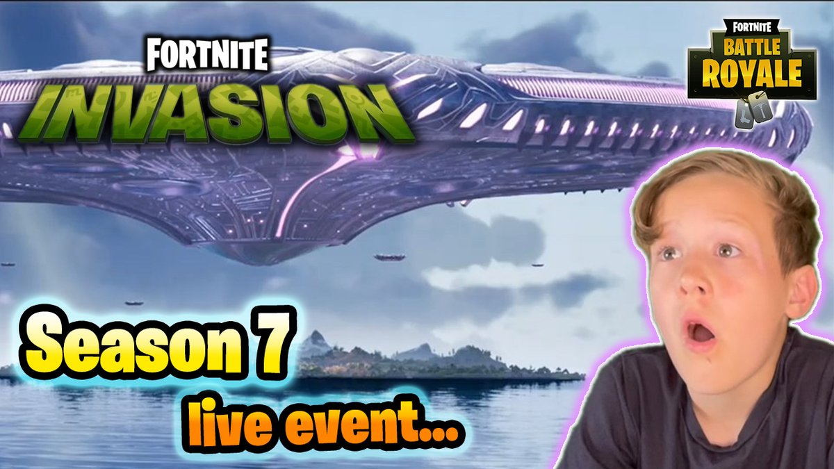 c455ells's tweet photo. Fortnite Chapter 2 Season 7 Invasion live event cinematic reaction, a run through of the new season battle pass and a first look at gameplay including new weapons and flying a UFO. https://t.co/p5DNiExBhe #ArchieC #FortniteSeason7 https://t.co/sNMwZJIt3x
