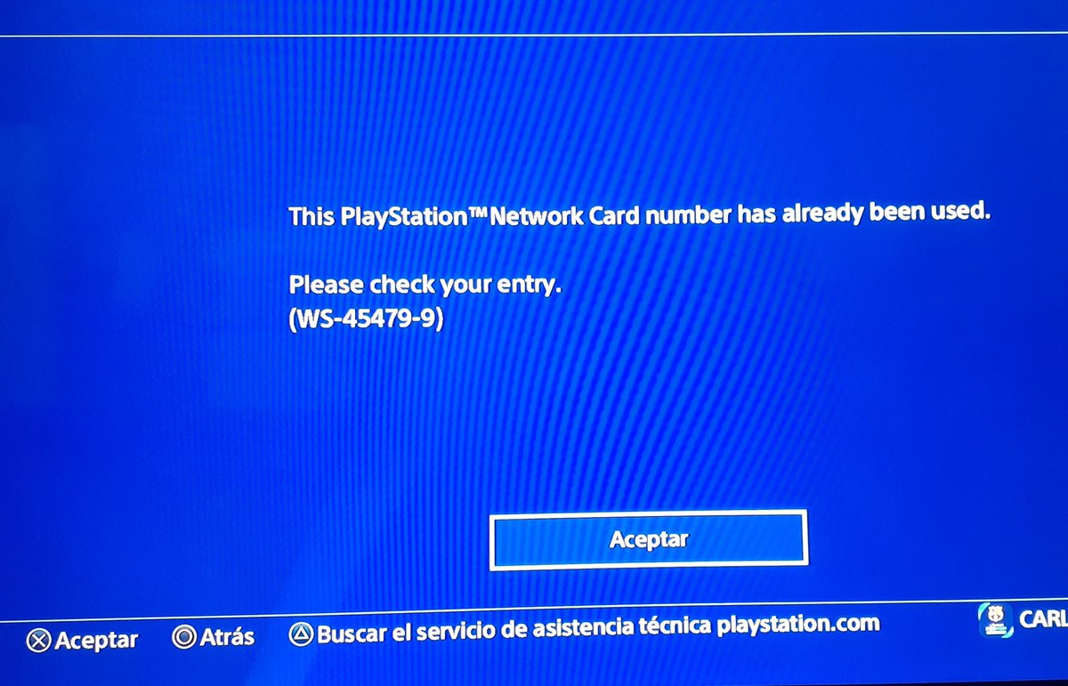 gigiomez's tweet photo. @AskPlayStation Ya voy ingresando dos códigos y me sale esto. Ayuda por favor!! Quiero aprovechar la promo que lanzaron pero no me deja 😤 https://t.co/b3IratFd5b