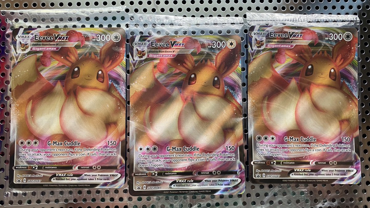 AwesomeAdamTV's tweet photo. Giving away 3 fluffy EEVEE VMAX to 3 different winners!!!

To enter all you gotta do is: 

-Turn Notifications On
-Retweet 
-Follow 

Winners chosen in 3 days! Good luck on winning one of the fluffiest Pokemon ever! https://t.co/o6KLrJmT9Z