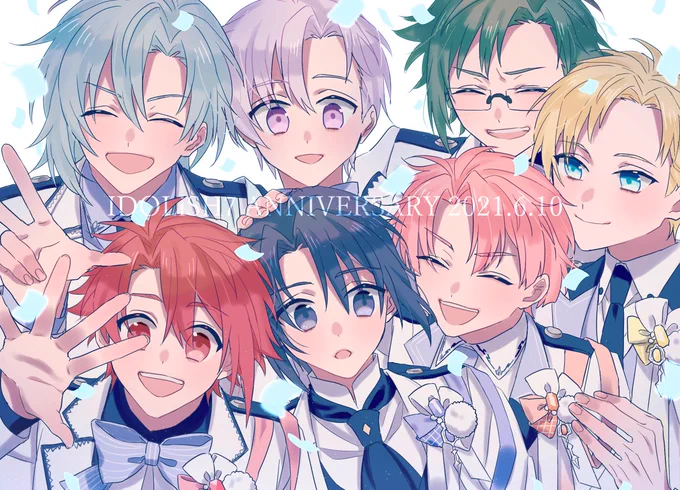 過去の集合絵と比べるとちゃんと成長してて嬉しくなっちゃうな🥳 