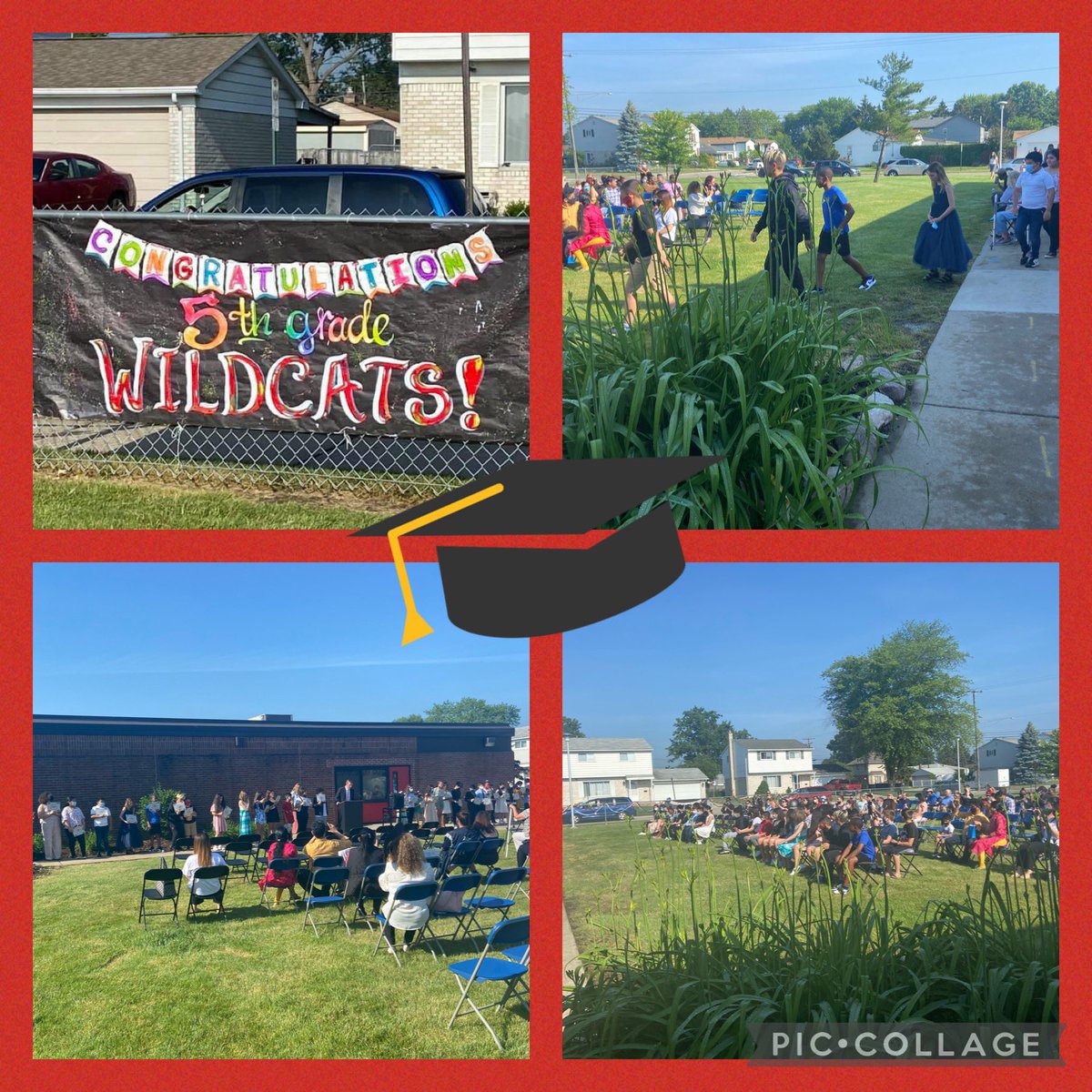 🐾🎓5th grade graduation today!  This is a year we will never forget and these students preservered!  Super proud of our 5th grade Wildcats!🎓🐾 #wearelamphere <a href="/hillerwildcats/">Hiller Elementary | The Lamphere Schools</a>