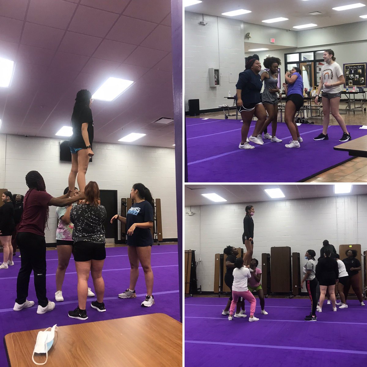 hassell_joey's tweet photo. High school campuses don’t slow down in the summer months. Our @haywoodhigh cheerleaders, girls’ basketball, & football were hard at work today. #commitment #goodbetterbest #neverletitrest
#HaywoodTomcats #youwinwithpeople
📣🏀🏈
#OpportunityHaywood💜 https://t.co/t0u9TbPtee