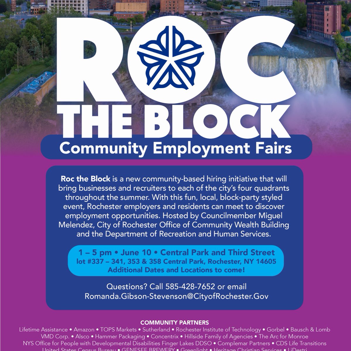 ROC The Block Community Employment Fair! Thursday, June 10th