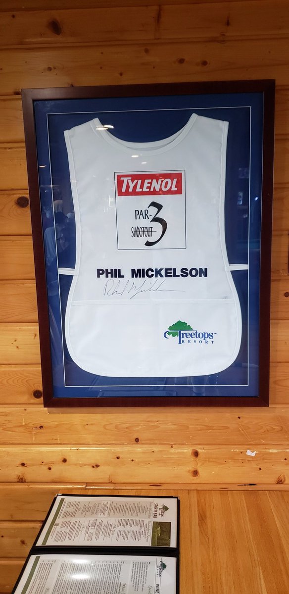jaredturan12's tweet photo. Just a little @PhilMickelson memorabilia at Gaylord Michigan's very own @TreetopsMich https://t.co/7vxfowfpAa