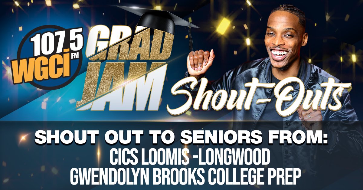 WGCI's tweet image. Turn up with @ZachBoog weeknights 6pm-midnight for the #GradJam shout outs! It's UP for the class of 2021‼️ Tune in and rep your school! 🔥🔥WGCI.com⁠/listen