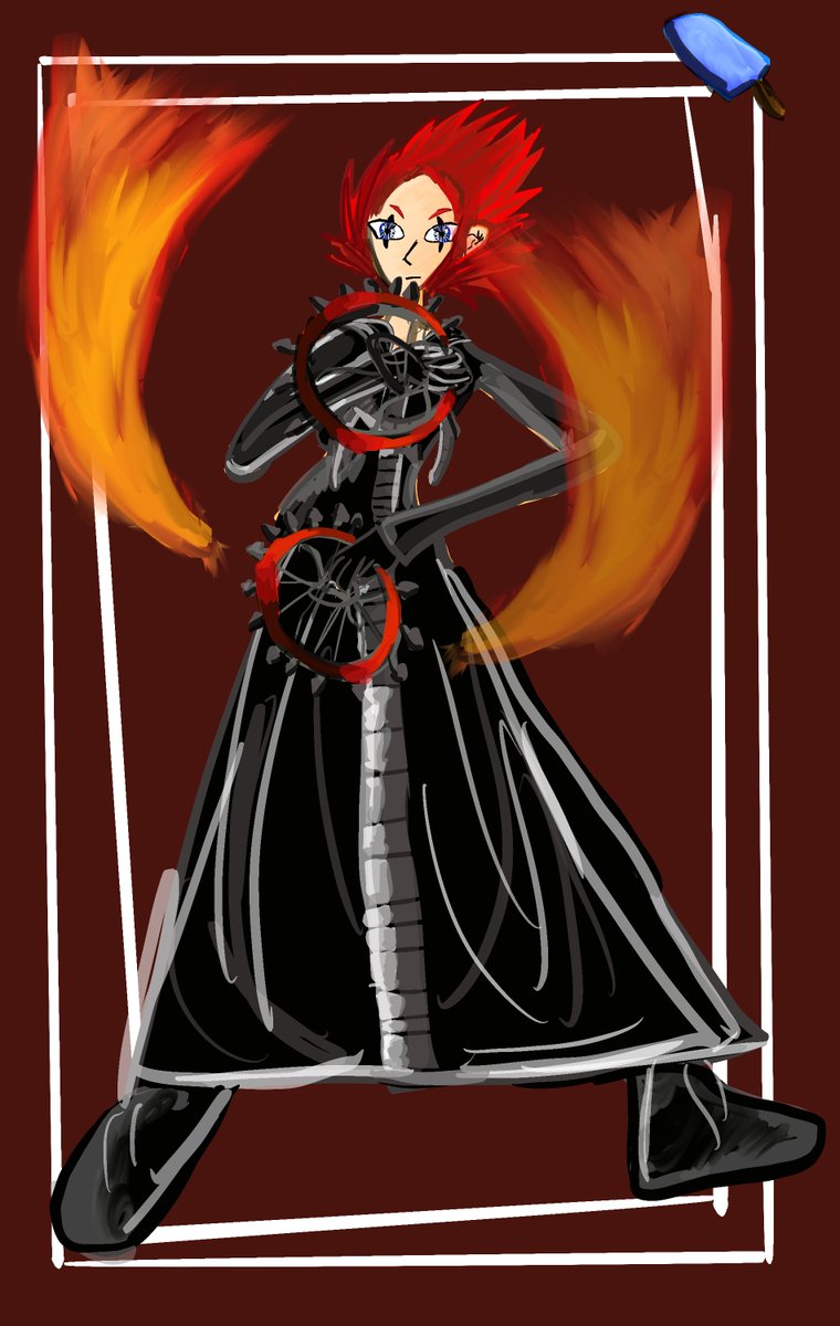 AWalkerart's tweet photo. #axel #kingdomhearts #comission #kingdomheartsaxel #orgXIII #orgXIIIaxel #fanart #kingdomheartsfanart #fire #heartless #icecreamseasalt https://t.co/NisOG5OtRS