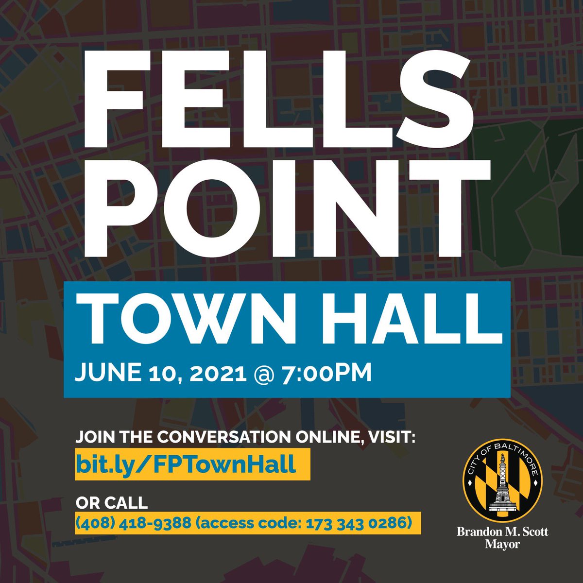 Fells Point, we want to hear from you. Join your local representatives for a virtual town hall meeting tomorrow, June 10 at 7PM for an open dialogue on ideas, comments and concerns regarding the neighborhood. Hope to see you.