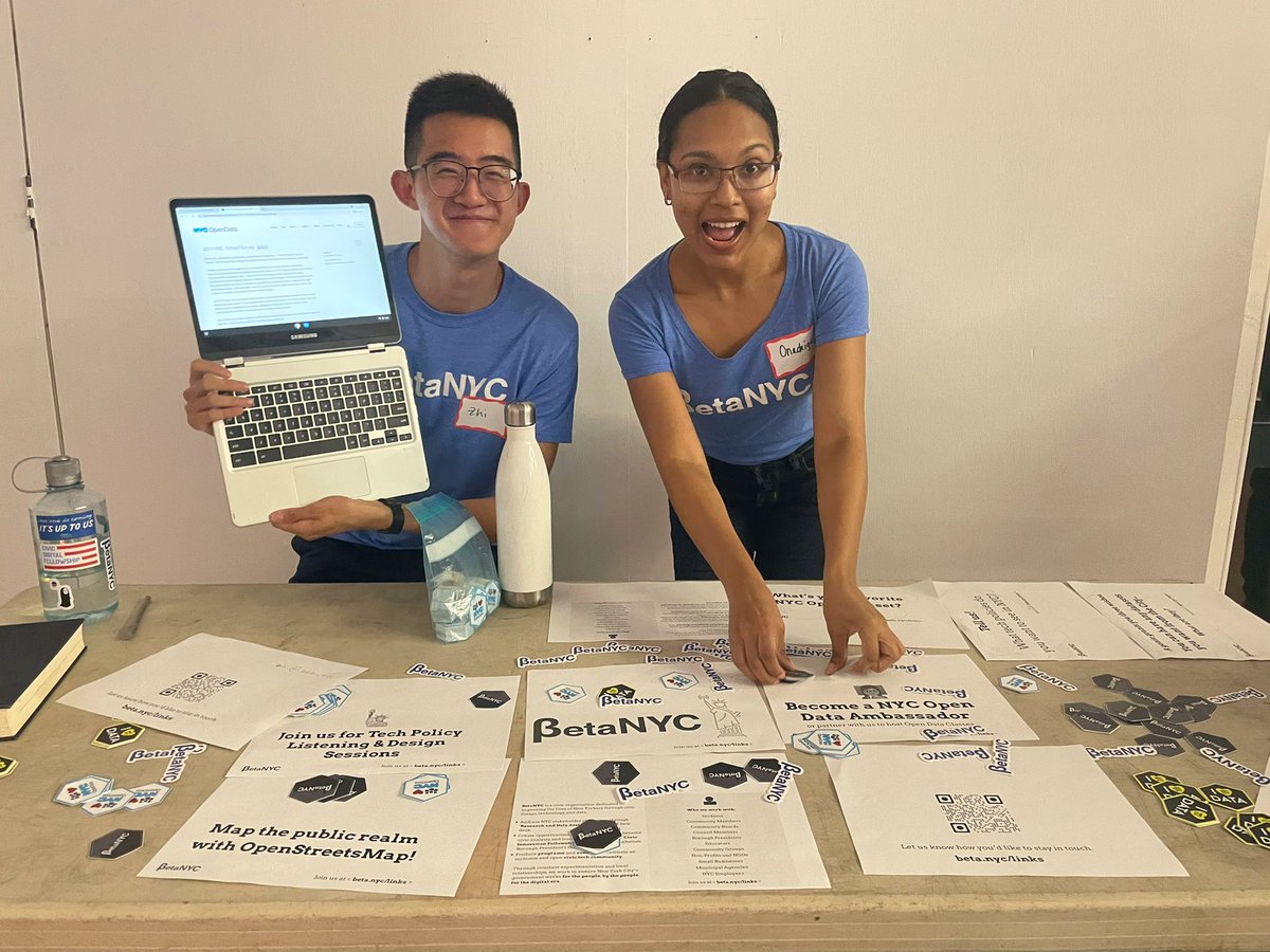 BetaNYC's tweet photo. Showing #Queens what’s up with #opendata and #civictech tonight at #queenstechnight!! https://t.co/OUBdm8g1iU