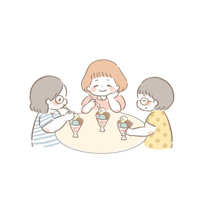 仲良し3人組のtwitterイラスト検索結果 古い順