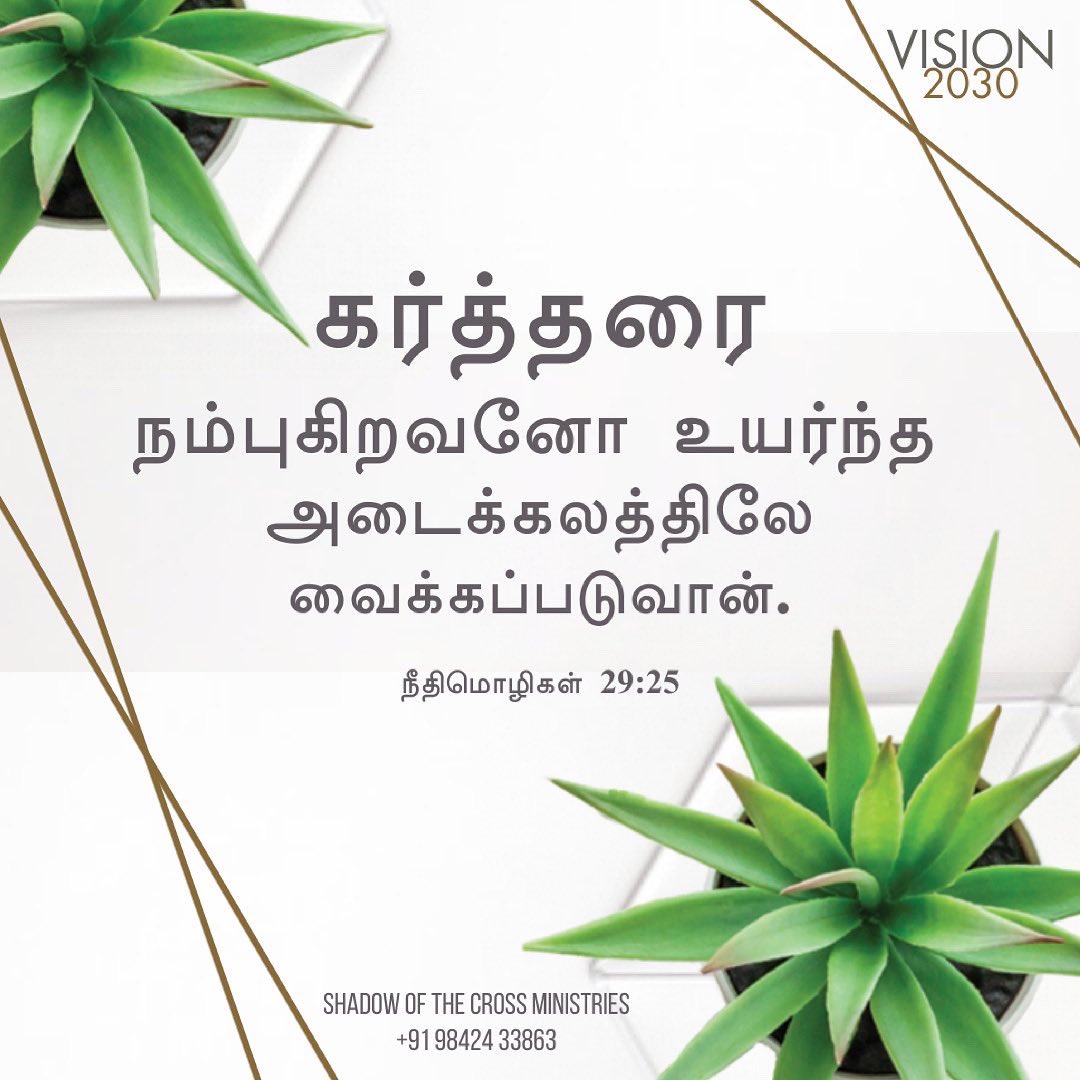 ShadowoftheCro1's tweet image. கர்த்தரை நம்புகிறவனோ உயர்ந்த அடைக்கலத்திலே வைக்கப்படுவான்.
but whoso putteth his trust in the LORD shall be safe.
நீதிமொழிகள்(The Proverbs) 29:25 #lightuptamilnadu #decade_of_revival #vision2030 
#shadowofthecrossministrie #solomoncharles #tamilbibleverse