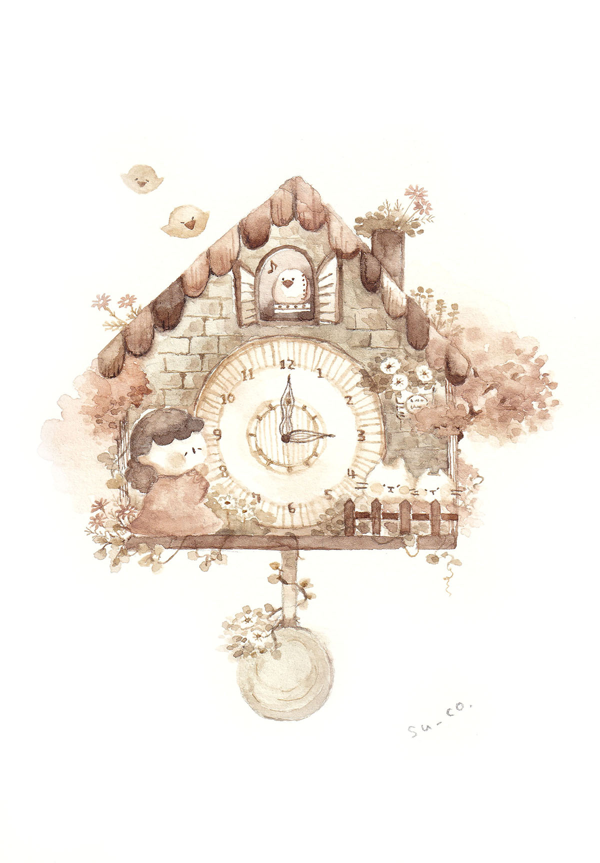Su Co 時の記念日 偶々最近描きました 時計 の絵2点です 今後 難しいですが懐中時計も描いてみたいです イラスト 透明水彩 T Co 1z3bqd7brb Twitter