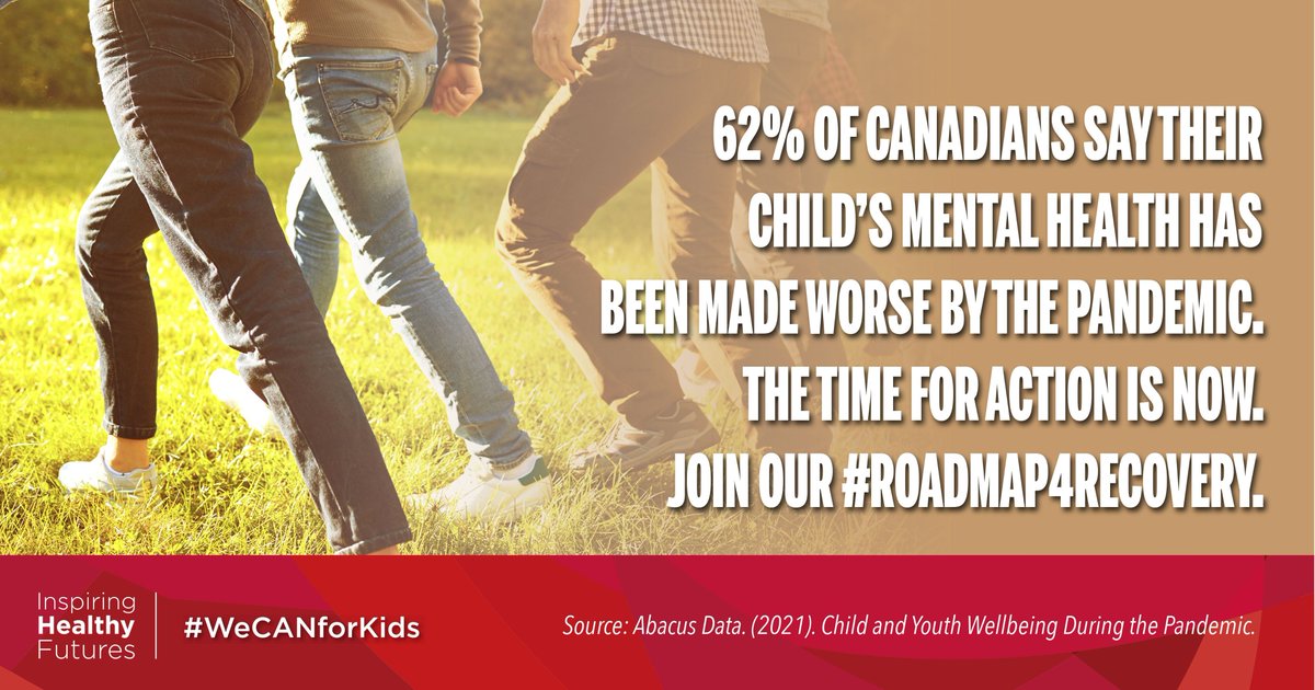 Youth mental health is in crisis. We need action - but we can't leave it all to others.

OUR VOICE MATTERS. Find out how you can make a difference and join a growing movement working toward a healthier future: inspiringhealthyfutures.ca/youth-opportun…

#WeCANforKids #YouthEmpowerment