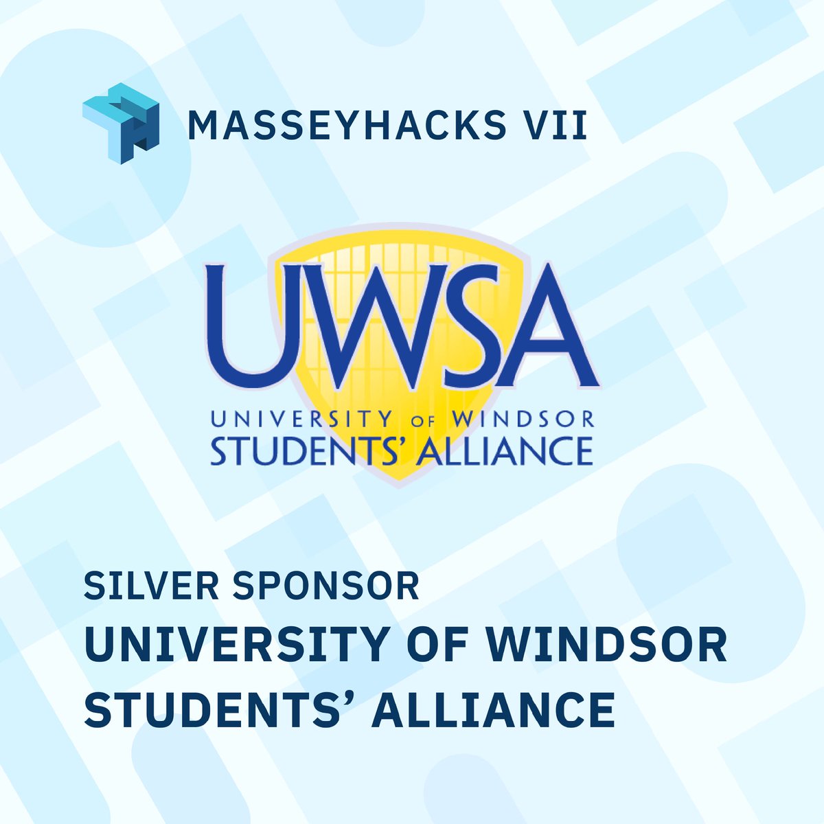 MasseyHacks's tweet photo. Thank you so much to @UWSA4U for sponsoring #MasseyHacks VII as a Silver Sponsor!! 😎😎 https://t.co/U45u0wqcDH