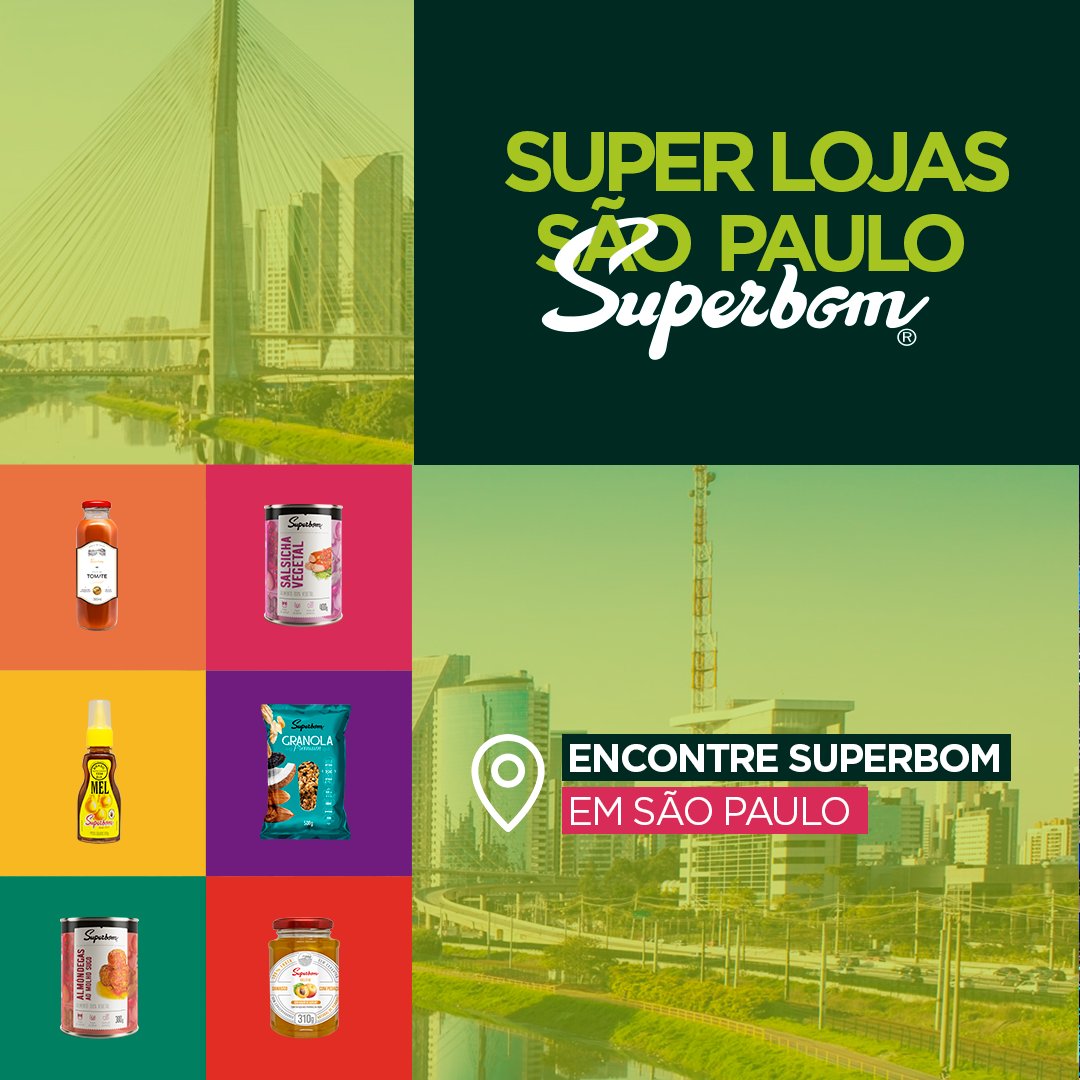 superbomBR's tweet photo. Mano do céeeeeeu 😍😍😍

Tem Superbom em todo lugaaaaaar

Você já foi em alguma dessas lojas?

Conta pra gente, onde você compra Superbom em SP?

#veganossp #lojasveganas #sp #superbom https://t.co/zKmegsccZ9