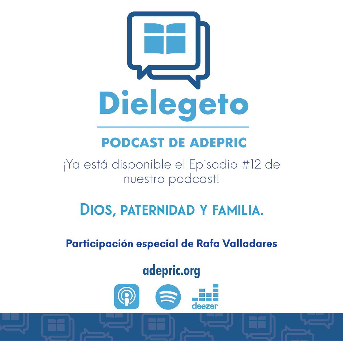 adepricgt's tweet photo. En este episodio conversamos con Rafa Valladares y la importancia de la paternidad centrada en la Palabra. Lo que verdaderamente importa que es tener una identidad en el Señor para ser buenos y piadosos esposos, padres y líderes en el hogar. 👨🏻 #familia #paternidad LINK EN LA BIO https://t.co/v8qDnwtP1r