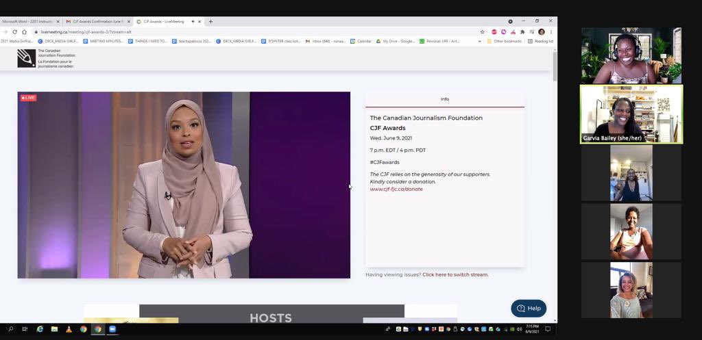 Such great support and congratulations to fellow #mediagirlfriend <a href="/Pacinthe/">بسنت عماد الدين عبدالمنعم محمود مطر</a> at the <a href="/cjffjc/">CJF-FJC</a> awards! She won the Martin Wise Goodman Canadian Nieman Fellowship at <a href="/Harvard/">Harvard University</a>.

#cdnmedia #journalismmatters cjf-fjc.ca/awards/martin-…