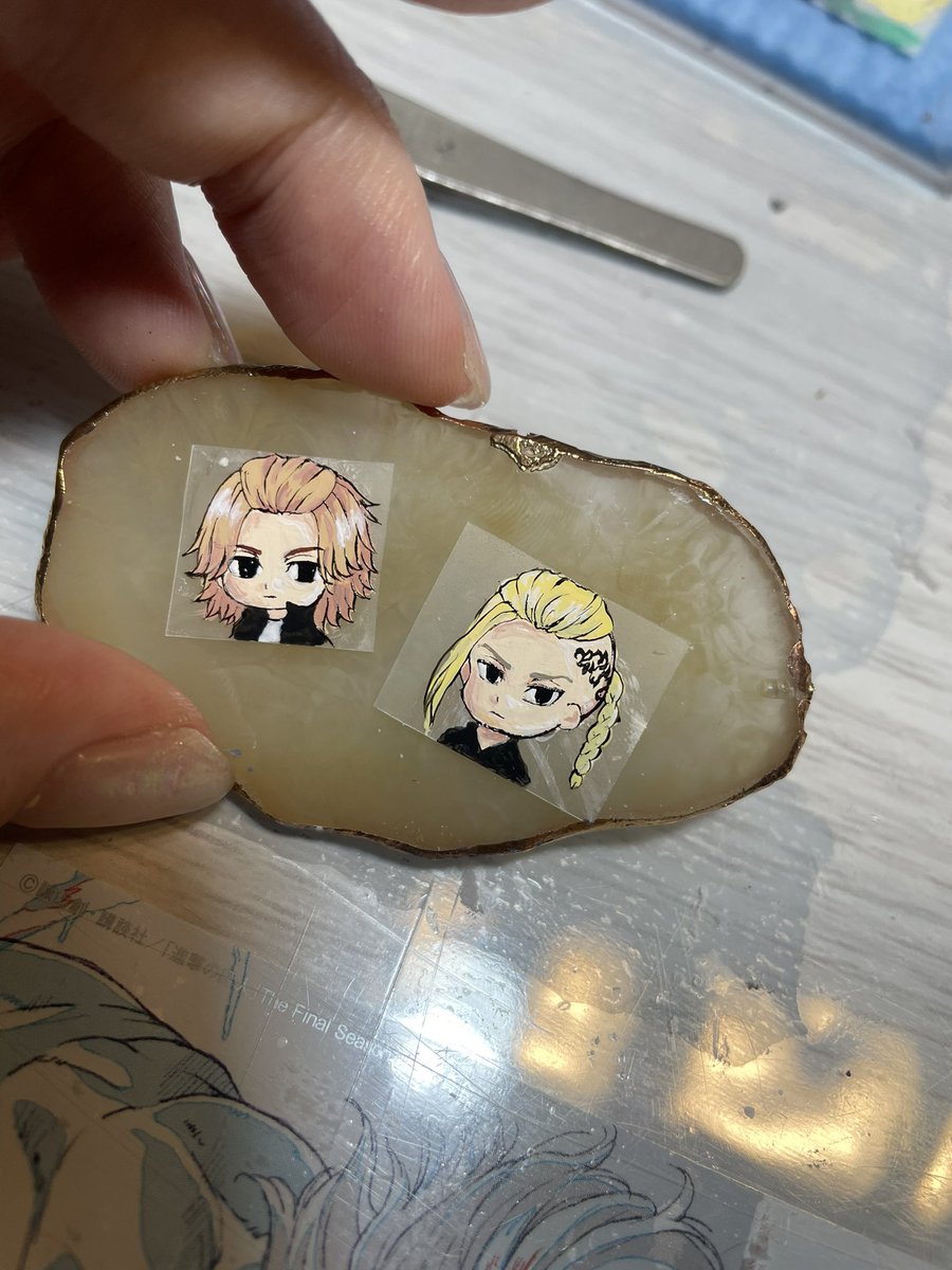 Ryo オタ痛ネイル おはようございます 夜な夜な描いて完成 8 デフォルメマイキーandドラケン 卍とか 痛すぎる W 東京リベンジャーズ マイキー ドラケン 痛ネイル