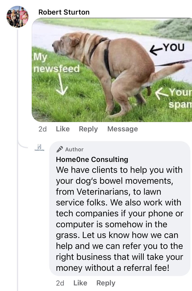 bakedphilosofer's tweet photo. Company offers referral fees for its services in paid as on Facebook and gets utterly shit on. Gold responses though. #racism loud and clear on number 4 https://t.co/j2xRWxvOZM