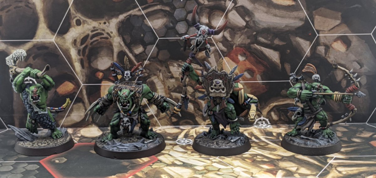 Hedkrakka's Mad Mob. Some of my all time favourite to paint and fight with! 34/36 warbands painted. #WarhammerCommunity #WarhammerUndwrworlds