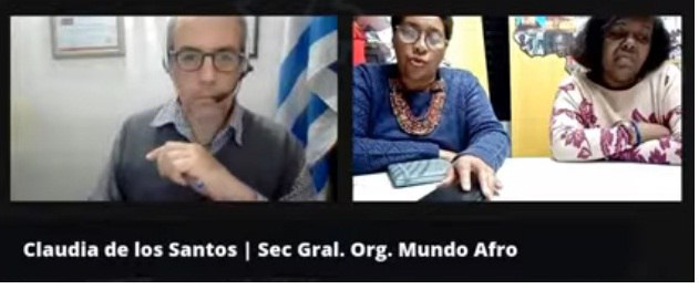 mundoafro_'s tweet photo. Concretada 2da entrega del ciclo de conferencias en los 33 años de #MundoAfro
con Claudia de los Santos y Alicia García, exponiendo sobre Reparaciones y Vivienda. Derecho de la comunidad Afrouruguaya
>>> https://t.co/KrOfMfHClU https://t.co/DAtTDskyj6