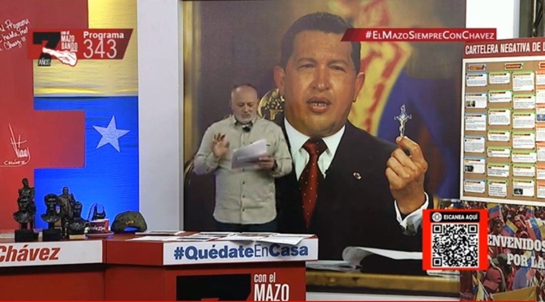 ferbastidasc's tweet photo. ¡Arrancó @ConElMazoDando! ¡Como todos los #miércoles l@s patriotas estamos en sintonía de nuestro Camarada @dcabellor!

#ElMazoSiempreConChávez https://t.co/wgga0w58Nr