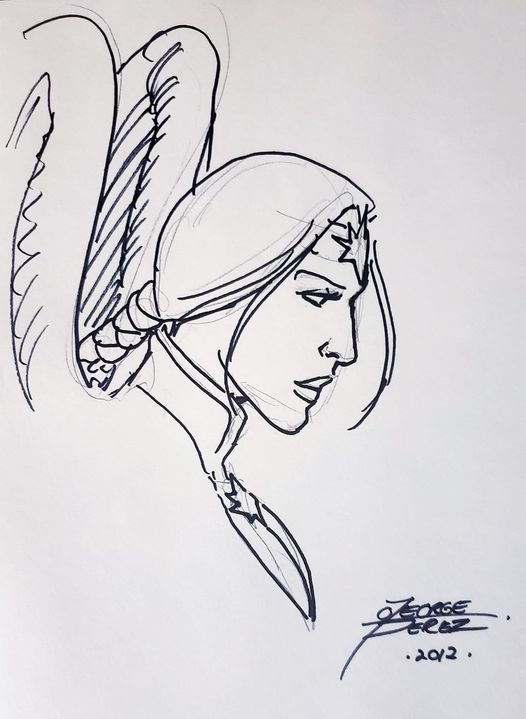 Happy Birthday to the legendary George Perez, who\s indulged my love for bird-themed DC heroines twice now. 