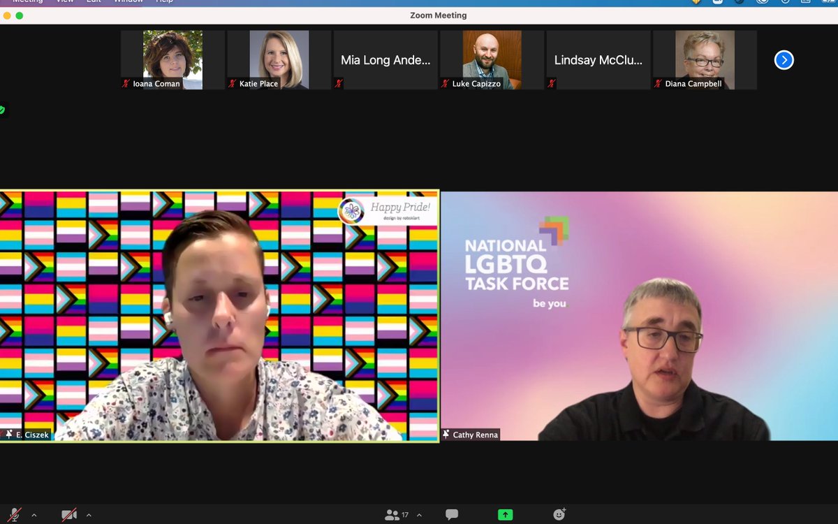Happening now: the one &amp; only <a href="/CathyRenna/">Cathy Renna</a> talks about LGBTQ+ and PR during our Inaugural <a href="/AEJMC_PRD/">AEJMC PRD</a> #Pride  Keynote Lecture! Thank you @elciszek for moderating!