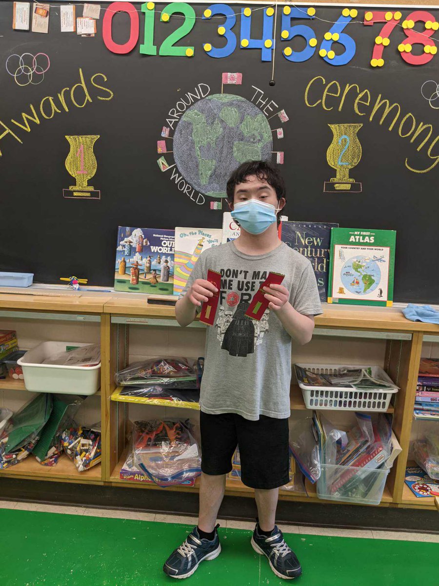 Today, Mr. Tarnowski had the opportunity to present ribbons to some of the winners from the Bulldog Kick, Shoot and Toss Challenge. Great job Patriots!