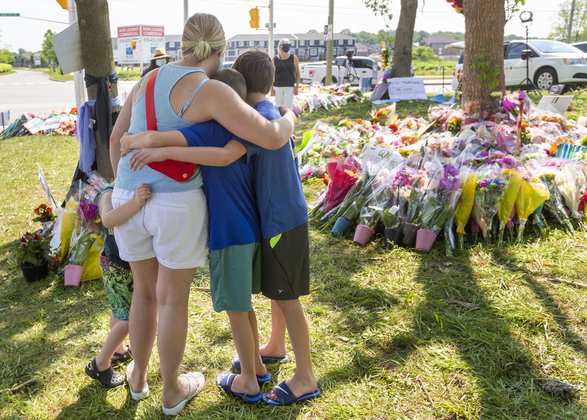 LFPress's tweet photo. A funeral has been set for four members of a Muslim family killed in a Sunday attack in northwest London police allege was motivated by hate. https://t.co/s9bzfSPLJG #ldnont https://t.co/56IJuznCY4
