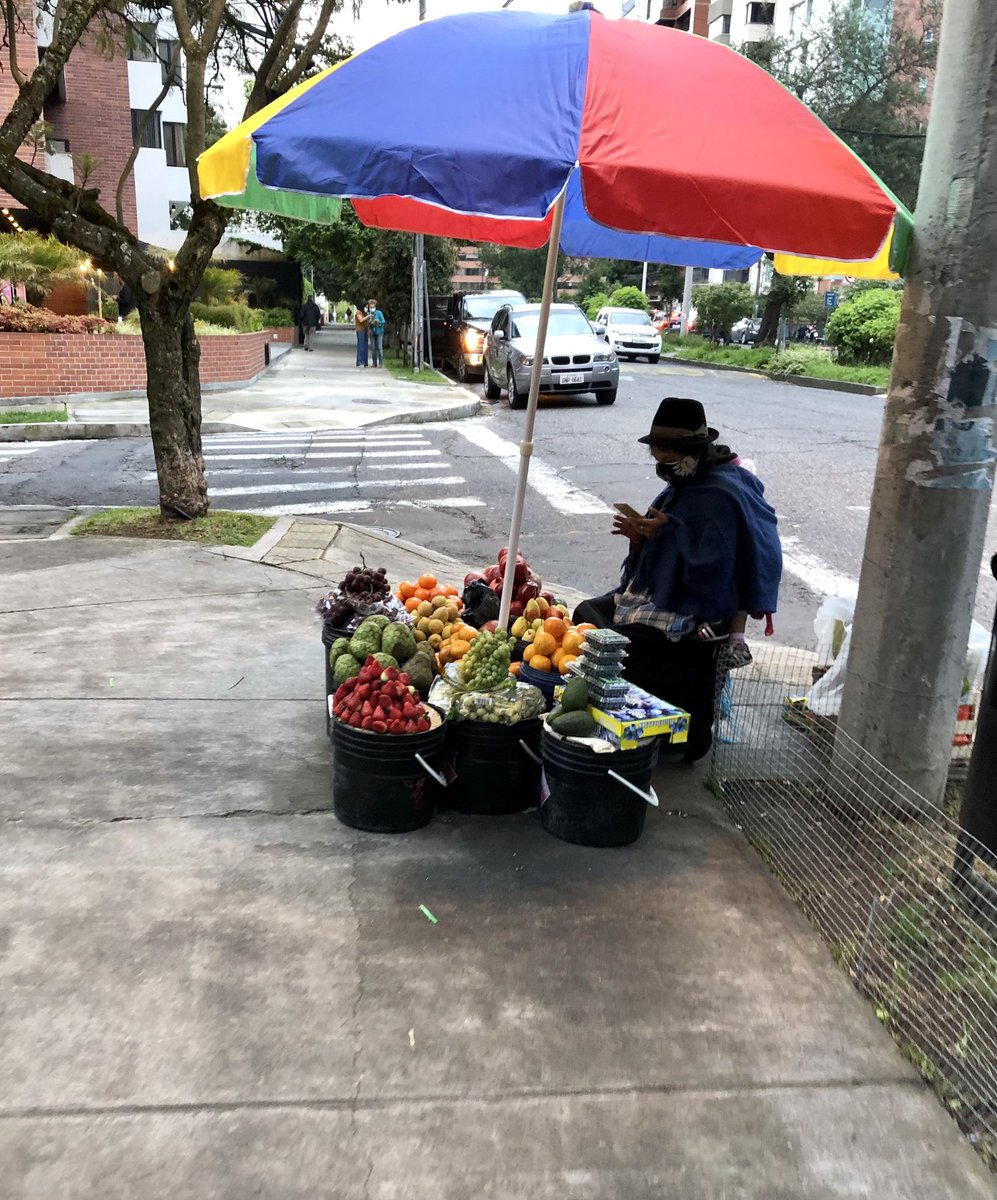 No entiendo cómo hay vecinos de la González Suárez que molestan por estas ventas de fruta en la calle y llaman a los municipales para que las saquen. Es de largo lo mejor y más bonito qué hay ahí