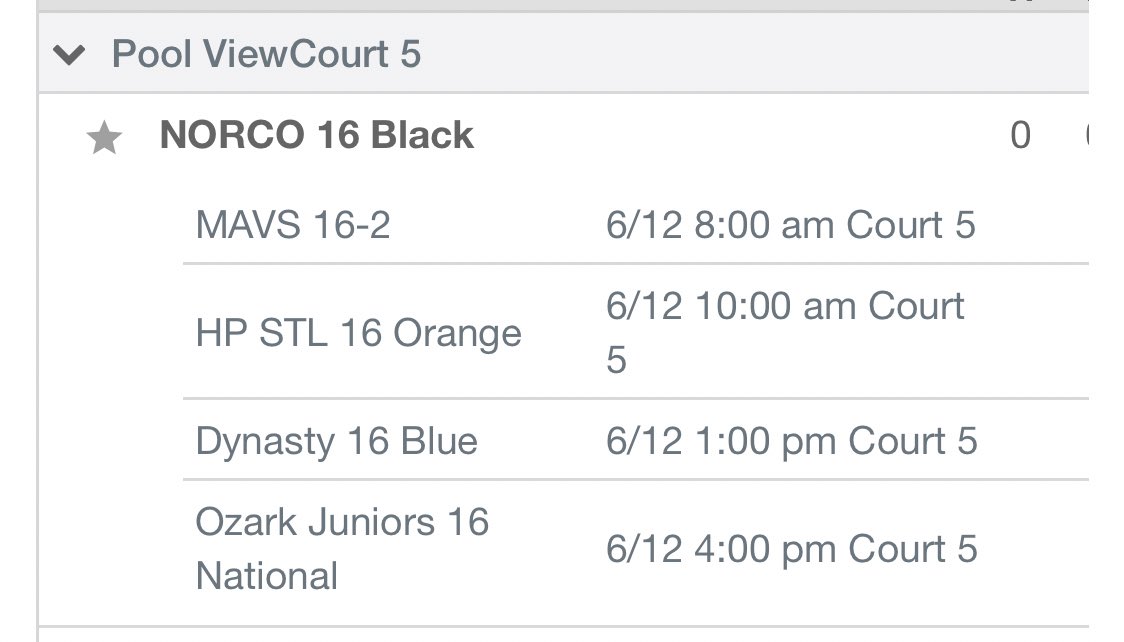 Catch me, <a href="/reaganm_vball/">Reagan McWhinney</a> and #NORCO16Black on Court 5 Saturday at the Pre-National tournament in Lawrence! <a href="/kcpowervb/">KC Power Volleyball</a> <a href="/MAVS_Volleyball/">MAVS Volleyball</a> <a href="/HPSTLVBC/">High Performance Volleyball Club</a> @dynastyvbc  <a href="/OzarkJuniors/">Ozark Juniors VBC</a> <a href="/courtzimmermann/">Courtney Wallace</a> <a href="/mary_caitlin_/">MC Salas</a> <a href="/NORCOVB/">NORCO Volleyball</a>
