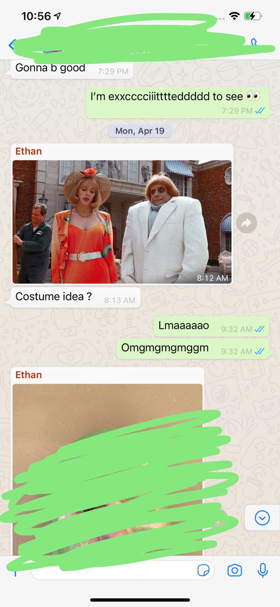 trishapaytas's tweet photo. Since he wants to show our private DMs too I’m down. Here’s all the costumes THEY SUGGESTED. I was happy to go along with them and I even got them made. But he said I picked all them. It’s a lie. I’m the green. Frenemies group is the white https://t.co/AVWyy87vCh