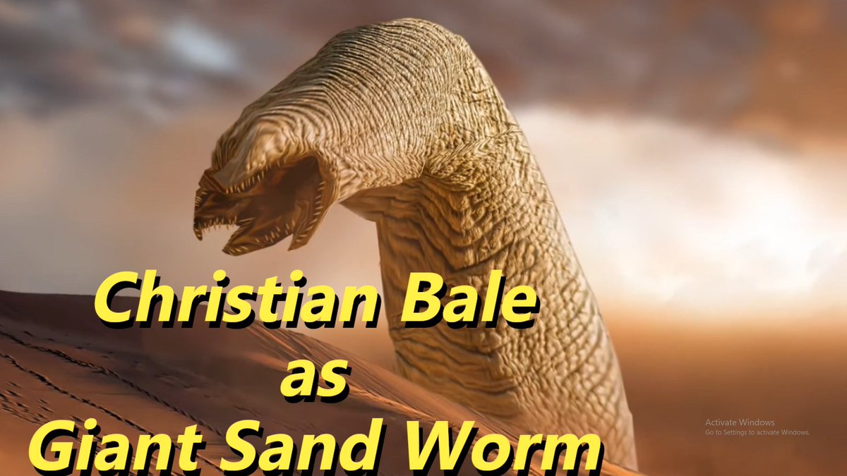 Just wrapped the last episode of my sitcom! So happy to have Christian Bale play the Giant Sand Worm, he gained 50,000kg for this role!